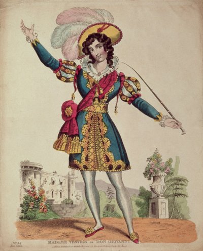 Madame Vestris dans le rôle de Don Giovanni de l